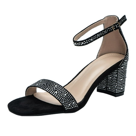 ASEIDFNSA T Strap Sandals for Women Womens Heels Sandals Women Shoes One Word Rhinestone Thick High Heels Fish Mouth High Heel Buckle Sandals
ASEIDFNSA T Strap Sandals for Women Womens Heels Sandals Women Shoes One Word Rhinestone Thick High Heels Fish Mouth High Heel Buckle Sandals