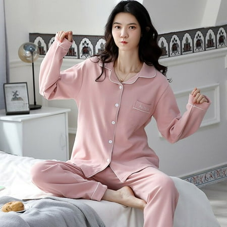 CoCopeaunt Spring and autumn pajamas womens cotton suit lapel cardigan loungewear home casual comfortable skin-friendly sleepwear pajama
CoCopeaunt Spring and autumn pajamas womens cotton suit lapel cardigan loungewear home casual comfortable skin-friendly sleepwear pajama