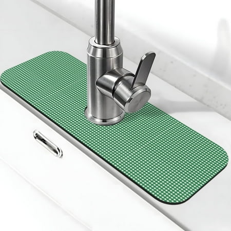 Faucet Suction Pad Pool Rubber Pad 15in×5.5in Protective Pad For Kitchen Bathroom Countertop Sink Gingham Dark Green
Faucet Suction Pad Pool Rubber Pad 15in×5.5in Protective Pad For Kitchen Bathroom Countertop Sink Gingham Dark Green
