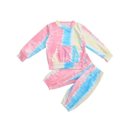 Suanret Kids Baby Boys Girls Tie-dye Long Sleeve Pocket Pullover Tops Long Pants
Suanret Kids Baby Boys Girls Tie-dye Long Sleeve Pocket Pullover Tops Long Pants