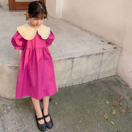 Children s Big Lapel Dress Summer Girl Cute Sweet Princess Dress Puff Sleeve Casual Long Skirt Girls A-line Dress For 3-8 Years
Children s Big Lapel Dress Summer Girl Cute Sweet Princess Dress Puff Sleeve Casual Long Skirt Girls A-line Dress For 3-8 Years