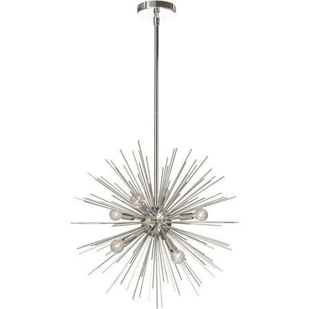 Pendants 6 Light Bulb Fixture With Silver and Polished Chrome Finish Steel Material 20 360 Watts
Pendants 6 Light Bulb Fixture With Silver and Polished Chrome Finish Steel Material 20 360 Watts
