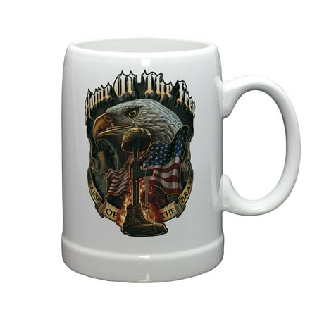 Stoneware Veterans Gifts for Men or Women – American Soldier Beer Glassware – Home Of The Free Because Of The Brave Patriotic Beer Glass with Logo - Set of 4 (20 Ounces)
Stoneware Veterans Gifts for Men or Women – American Soldier Beer Glassware – Home Of The Free Because Of The Brave Patriotic Beer Glass with Logo - Set of 4 (20 Ounces)
