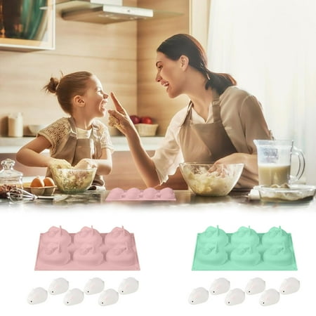 WEPRO Easter Chocolate In Molds Jellies Bake Bunny Silicone Cake Toy