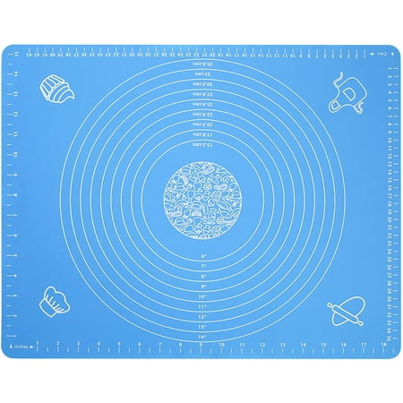 Silicone Baking Mat for Pastry Rolling Dough with Measurements 19.7 x 15.7 BPA Free Non stick and Non Slip Blue Table Sheet Baking Supplies for Bake Pizza Cake
Silicone Baking Mat for Pastry Rolling Dough with Measurements 19.7 x 15.7 BPA Free Non stick and Non Slip Blue Table Sheet Baking Supplies for Bake Pizza Cake