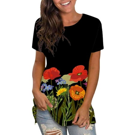 ViLaViDe T Womens Summer Tops Round Neck Flower Print Short Sleeve T-Shirt Short Sleeve Scrub Jackets Women Red Shirts Long Sleeve Red XL
ViLaViDe T Womens Summer Tops Round Neck Flower Print Short Sleeve T-Shirt Short Sleeve Scrub Jackets Women Red Shirts Long Sleeve Red XL