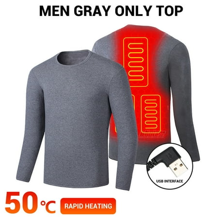 Ploreser Men s USB Heated Underwear Cotton Warm Smart Electric Clothes Thermal Underwear Carbon Fiber Heating Underwear Electric Heated Cloth (10000mAH Power Supply Optional) For Gifts
Ploreser Men s USB Heated Underwear Cotton Warm Smart Electric Clothes Thermal Underwear Carbon Fiber Heating Underwear Electric Heated Cloth (10000mAH Power Supply Optional) For Gifts