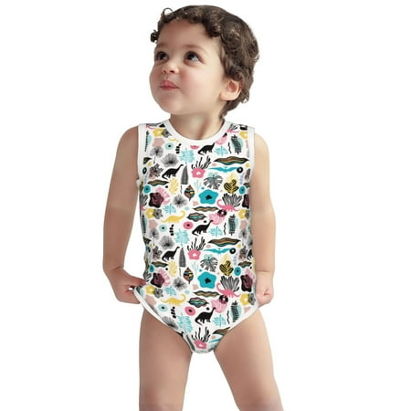 Vsdgher Dinosaur Print Baby Unisex Baby Cotton Sleeveless Bodysuits Soft and velvety comfortable and breathable
Vsdgher Dinosaur Print Baby Unisex Baby Cotton Sleeveless Bodysuits Soft and velvety comfortable and breathable