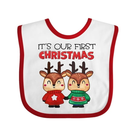 Inktastic It s Our 1st Christmas with Cute Reindeer Twins Gift Baby Boy or Baby Girl Bib
Inktastic It s Our 1st Christmas with Cute Reindeer Twins Gift Baby Boy or Baby Girl Bib