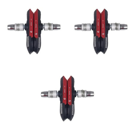 3 Pair Mountain Bike Brake Pads MTB Bicycle Braking V-Brake Holder Shoes with Rubber Blocks
3 Pair Mountain Bike Brake Pads MTB Bicycle Braking V-Brake Holder Shoes with Rubber Blocks