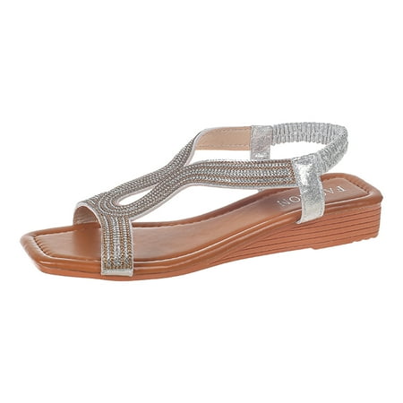 Jungdeepe Ladies Summer Bohemian Style Rhinestone Beach Large Size Slope Heel Sandals
Jungdeepe Ladies Summer Bohemian Style Rhinestone Beach Large Size Slope Heel Sandals