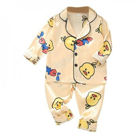 Fantadool Autumn Toddler Satin Sleepwear Long-sleeved Pijama Trousers Children Pajamas Suit Cartoon Long Nightwear Kids Home Service
Fantadool Autumn Toddler Satin Sleepwear Long-sleeved Pijama Trousers Children Pajamas Suit Cartoon Long Nightwear Kids Home Service