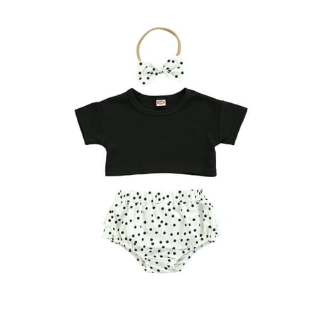 3 Pcs Newborn Kids Baby Girl Outfit Cute Short Sleeve Crop Tops and Ruffle Bloomer Shorts Infant Ribbed Cotton Set
3 Pcs Newborn Kids Baby Girl Outfit Cute Short Sleeve Crop Tops and Ruffle Bloomer Shorts Infant Ribbed Cotton Set