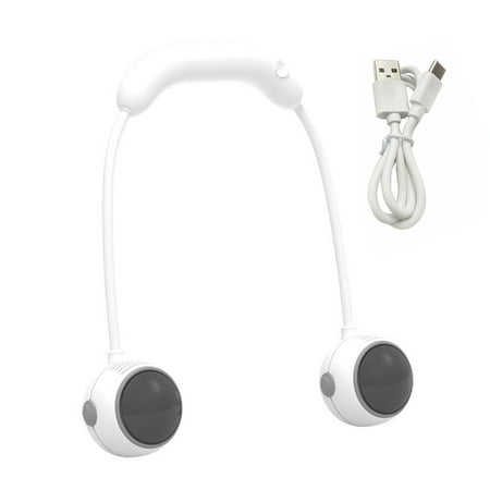 Pebbuoy Portable Hanging Neck Bladeless Fan 360-degree Surround Wind 3 Speeds 1200mAh Battery Operated USB Rechargeable Wearable Personal Fan for Home Travel Outdoor
Pebbuoy Portable Hanging Neck Bladeless Fan 360-degree Surround Wind 3 Speeds 1200mAh Battery Operated USB Rechargeable Wearable Personal Fan for Home Travel Outdoor