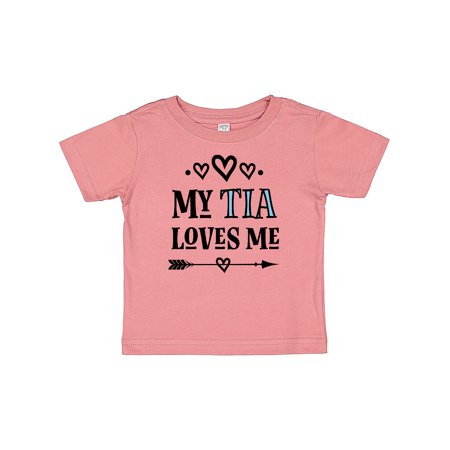 Inktastic My Tia Loves Me Childs Gift Baby Girl T-Shirt 
Inktastic My Tia Loves Me Childs Gift Baby Girl T-Shirt
