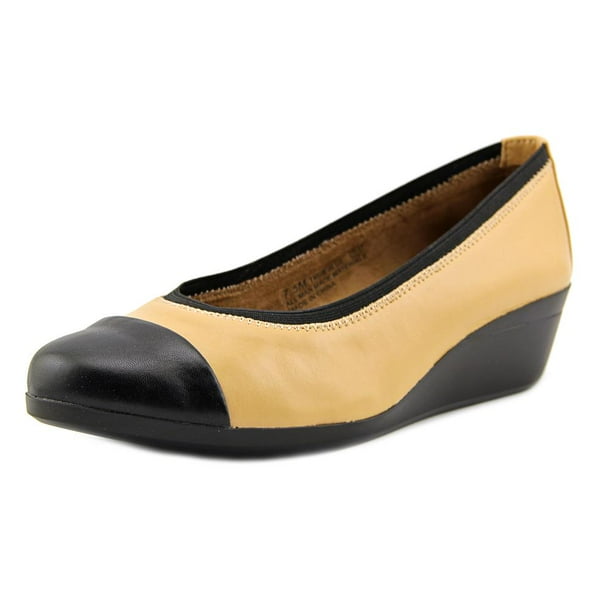 Aerosoles True Blue Women Open Toe Synthetic Tan Wedge Heel