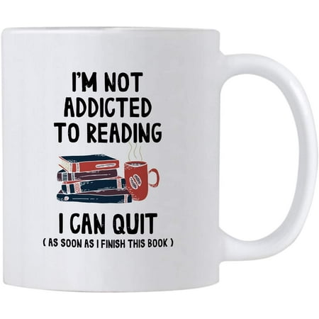 Funny Book Reading Gifts. I m Not Addicted To Reading I Can Quit 11 oz Librarian/Bookworm Coffee Mug. Birthday Present Idea for Readers and Literature Lovers.
Funny Book Reading Gifts. I m Not Addicted To Reading I Can Quit 11 oz Librarian/Bookworm Coffee Mug. Birthday Present Idea for Readers and Literature Lovers.