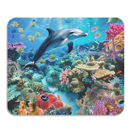 ALAZA Dish Drying Mat for Kitchen Dolphin Coral under Sea Counter Absorbent Draining Pad 19.7 x15.7 
ALAZA Dish Drying Mat for Kitchen Dolphin Coral under Sea Counter Absorbent Draining Pad 19.7 x15.7