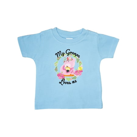 Inktastic Baby Flamingo My Granpa Loves Me with Flower Wreath Gift Baby Boy or Baby Girl T-Shirt
Inktastic Baby Flamingo My Granpa Loves Me with Flower Wreath Gift Baby Boy or Baby Girl T-Shirt