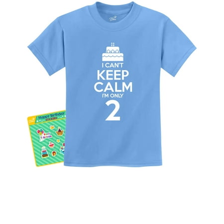 2nd Birthday Shirt Boy Girl Two 2 Year Old Gifts Bday Shirts for Toddler Kids 2T California Blue