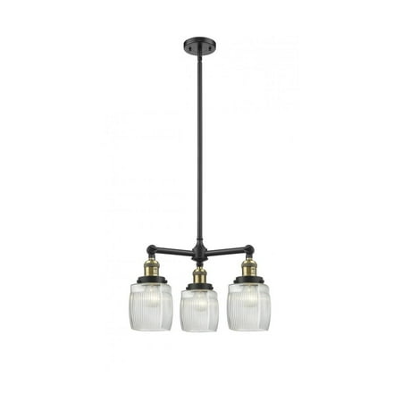 Black Antique Brass Tone Chandeliers 18 Wide Thick Clear Halophane Glass Steel/Cast Brass Medium Base 3 Light Fixture
Black Antique Brass Tone Chandeliers 18 Wide Thick Clear Halophane Glass Steel/Cast Brass Medium Base 3 Light Fixture