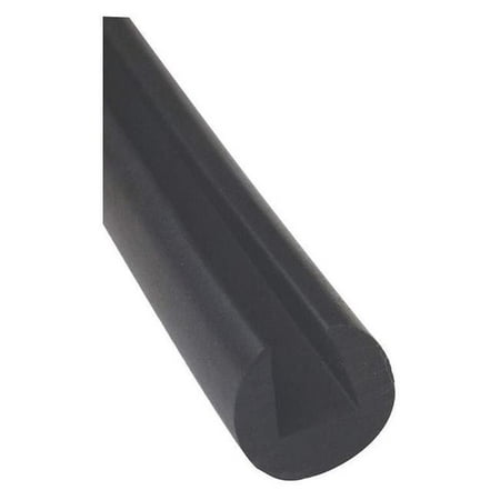 0.125 x 0.25 in. SBR Style C Rubber Edging - 10 ft. Length Black