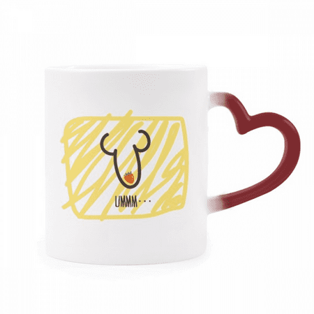 UMMM Strawberry Red Funny Drawing Heat Sensitive Mug Red Color Changing Stoneware Cup
UMMM Strawberry Red Funny Drawing Heat Sensitive Mug Red Color Changing Stoneware Cup