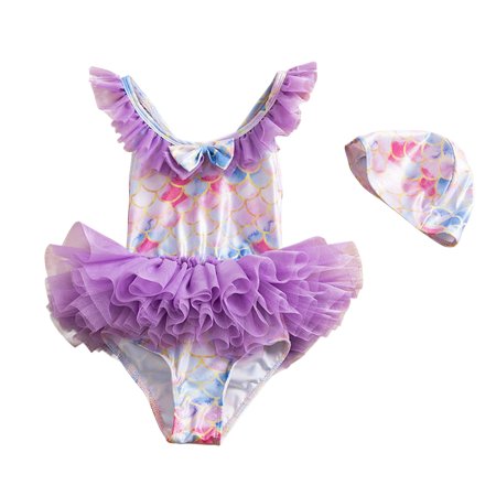 Odeerbi Cute One Piece Swimsuit for Toddler Baby Girls Summer Mermaid Print Princess Mesh Hat Suit Beach One Piece Swimsuit White
Odeerbi Cute One Piece Swimsuit for Toddler Baby Girls Summer Mermaid Print Princess Mesh Hat Suit Beach One Piece Swimsuit White