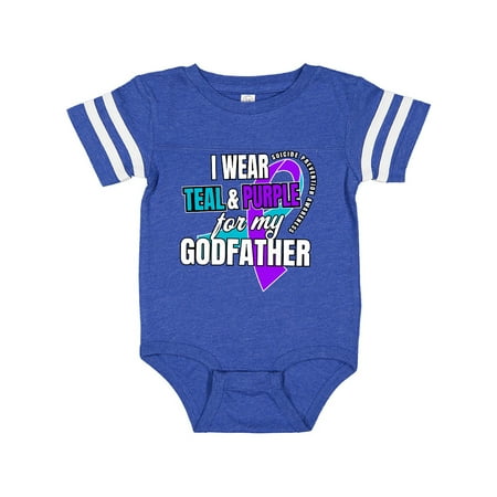 Inktastic Suicide Prevention I Wear Teal and Purple for My Godfather Gift Baby Boy or Baby Girl Bodysuit
Inktastic Suicide Prevention I Wear Teal and Purple for My Godfather Gift Baby Boy or Baby Girl Bodysuit