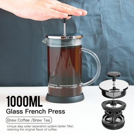 Press Coffee Tea Brewer French Filter Espresso Making Kettle Glass Kettle Pot Household Cafe Drinkware for Kitchen
Press Coffee Tea Brewer French Filter Espresso Making Kettle Glass Kettle Pot Household Cafe Drinkware for Kitchen