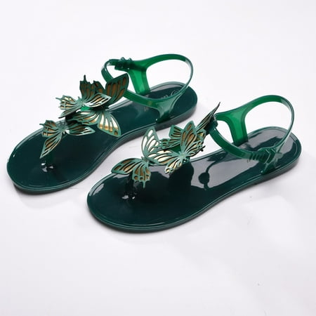 

Aayomet Sandals for Women Spring Shoes Sandals Women s Flat Bowknot And Flip Women s Fashion Flops Summer Women s Green 8.5