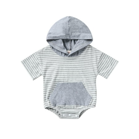 Baby Girls Boys Romper Summer Short Sleeve Hooded Striped Casual Party Street Short Jumpsuit 0-24 Months
Baby Girls Boys Romper Summer Short Sleeve Hooded Striped Casual Party Street Short Jumpsuit 0-24 Months