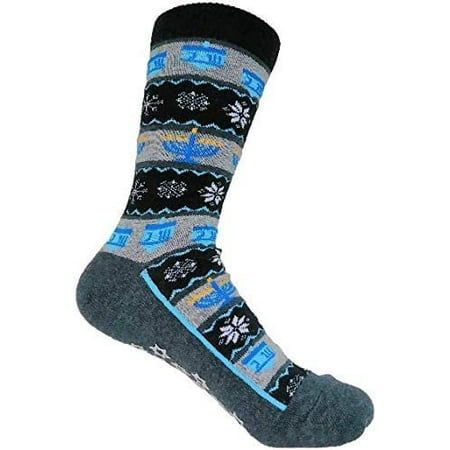 Mens Graphic Socks Size 9-12 Dreidel Grip