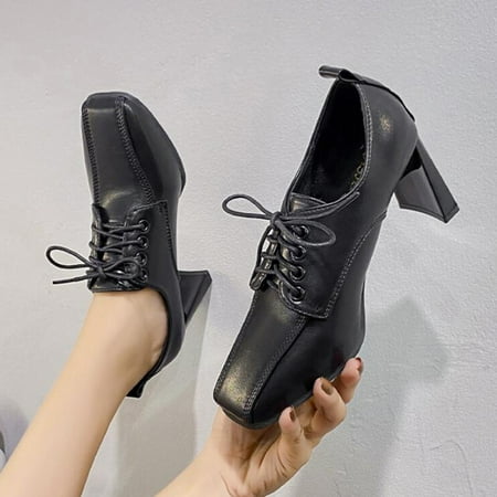 ZMHEGW Women Boots Ankle Autumn And Winter Simple Solid Color Square Toe Comtable Square Heel Lace Up British Style Boots Shoes
ZMHEGW Women Boots Ankle Autumn And Winter Simple Solid Color Square Toe Comtable Square Heel Lace Up British Style Boots Shoes