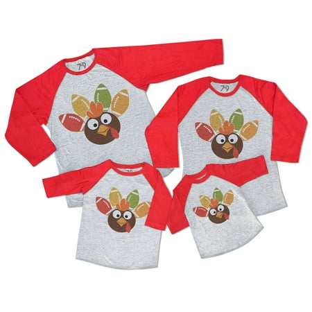 7 ate 9 Apparel Matching Family Happy Thanksgiving Shirts - Funny Football Turkey Face - Red Shirt 5T
7 ate 9 Apparel Matching Family Happy Thanksgiving Shirts - Funny Football Turkey Face - Red Shirt 5T