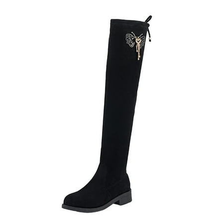 fvwitlyh Winter Boots for Women Fall Boots for Women Size 11 Womens Rhinestone Butterfly Stretch Solid Color Round Toe Zipper Fashion Middle Heel Boots
fvwitlyh Winter Boots for Women Fall Boots for Women Size 11 Womens Rhinestone Butterfly Stretch Solid Color Round Toe Zipper Fashion Middle Heel Boots