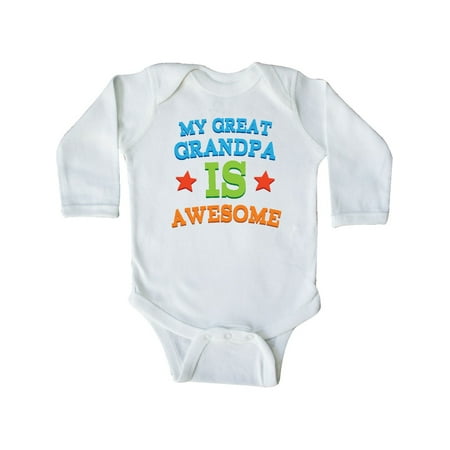 Inktastic My Great Grandpa is Awesome Grandkid Gift Gift Baby Boy or Baby Girl Long Sleeve Bodysuit
Inktastic My Great Grandpa is Awesome Grandkid Gift Gift Baby Boy or Baby Girl Long Sleeve Bodysuit