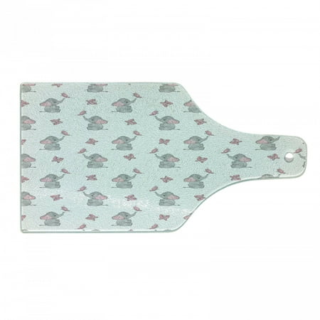 Animal Cartoon Cutting Board Playing Butterflies Design Pattern Decorative Tempered Glass Cutting and Serving Board Wine Bottle Shape Pale Pink White Grey by Ambesonne
Animal Cartoon Cutting Board Playing Butterflies Design Pattern Decorative Tempered Glass Cutting and Serving Board Wine Bottle Shape Pale Pink White Grey by Ambesonne