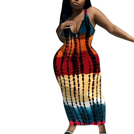 YanHoo Women s Plus Size Dresses Sleeveless U Neck Sexy Long Dress Loose Summer Beach Print Maxi Dress
YanHoo Women s Plus Size Dresses Sleeveless U Neck Sexy Long Dress Loose Summer Beach Print Maxi Dress