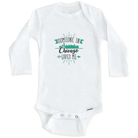 Someone In Chicago Loves Me Chicago IL Skyline One Piece Baby Bodysuit (Long Sleeve) 3-6 Months White
Someone In Chicago Loves Me Chicago IL Skyline One Piece Baby Bodysuit (Long Sleeve) 3-6 Months White