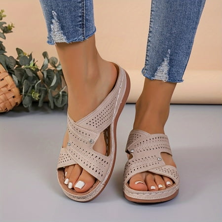 Women s Lightweight Non-slip Wedge Comfortable Outdoor Walking Platform Sandals
Women s Lightweight Non-slip Wedge Comfortable Outdoor Walking Platform Sandals