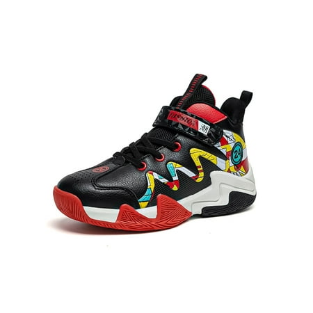 Kesitin Boys Basketball Shoes Durable Running Shoe Non-Slip Sneakers Breathable Fashion Trainers Outdoor Sport Black Red 11.5C
Kesitin Boys Basketball Shoes Durable Running Shoe Non-Slip Sneakers Breathable Fashion Trainers Outdoor Sport Black Red 11.5C