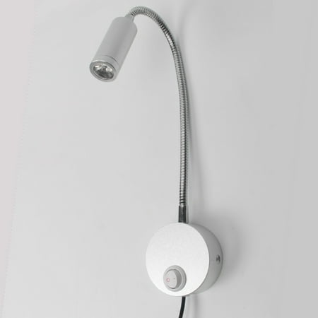 Flexible Gooseneck Plug in Reading Lamp Art Works Show Accent Light Wall Mount Sconce Spot Lamp Fixture with On/Off Switch (1pcs silver)
Flexible Gooseneck Plug in Reading Lamp Art Works Show Accent Light Wall Mount Sconce Spot Lamp Fixture with On/Off Switch (1pcs silver)