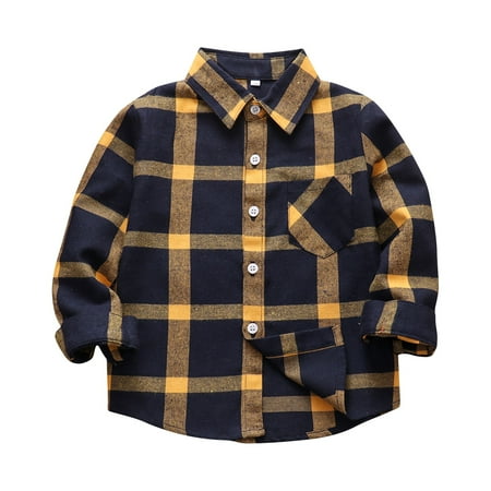 QWERTYU Infant Baby Toddler Kids Boy Long Sleeve Pockets Outerwear High Neck Button Up Cotton Shirts Fall Winter Plaid Jackets
QWERTYU Infant Baby Toddler Kids Boy Long Sleeve Pockets Outerwear High Neck Button Up Cotton Shirts Fall Winter Plaid Jackets