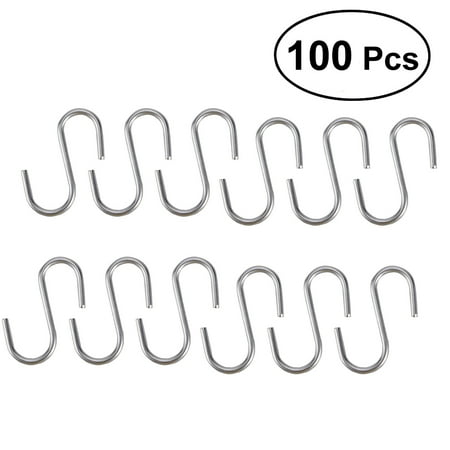 BESTONZON 100 Pcs Heavy Duty Zinc Coat Iron S Shaped Hooks Kitchen Spoon Pan Pot Utensils Hangers Clasp Over The Door Closet Clothes Rack Tool
BESTONZON 100 Pcs Heavy Duty Zinc Coat Iron S Shaped Hooks Kitchen Spoon Pan Pot Utensils Hangers Clasp Over The Door Closet Clothes Rack Tool