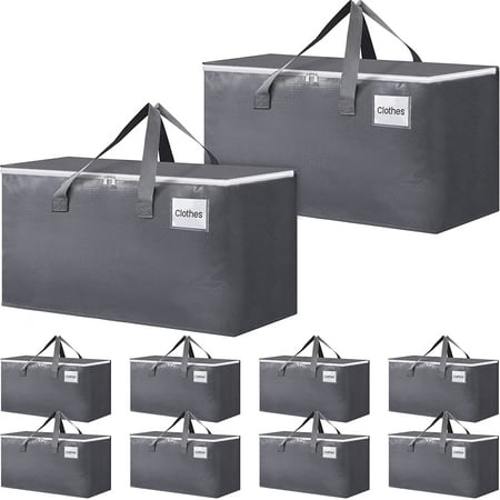 Large Moving Boxes with Zippers & Handles Moving Supplies with lids Heavy Duty Totes for Storage Bags for Space Saving Fold Flat Moving and Storing 76L 10 Pack
Large Moving Boxes with Zippers & Handles Moving Supplies with lids Heavy Duty Totes for Storage Bags for Space Saving Fold Flat Moving and Storing 76L 10 Pack
