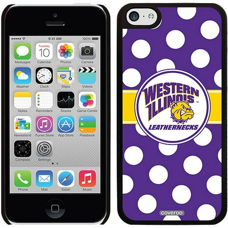Western Illinois Polka Dots Design on iPhone 5c Thinshield Snap-On Case by Coveroo