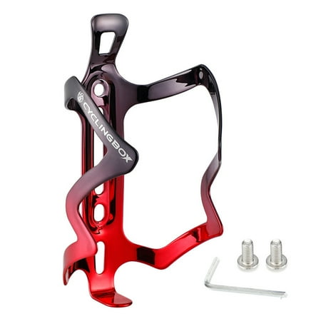 Water Bottle Cage Lightweight Aluminum Bike Bottle Holder Cage with Bolts and