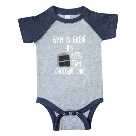 Inktastic Gym Is Great White Text Gift Baby Boy or Baby Girl Bodysuit