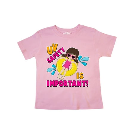 Inktastic UV Safety is Important with Girl in Inner Tube Gift Toddler Toddler Girl T-Shirt 
Inktastic UV Safety is Important with Girl in Inner Tube Gift Toddler Toddler Girl T-Shirt